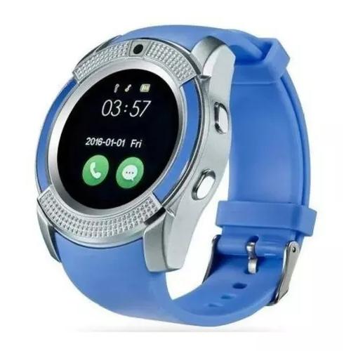 (OB) SMART WATCH V8 AZUL