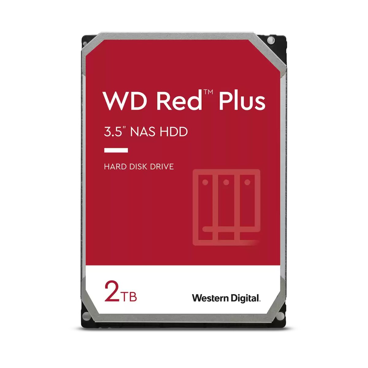 DISCO DURO INTERNO WD RED PLUS 2TB 5400RPM SATA3 64MB WD20EFPX