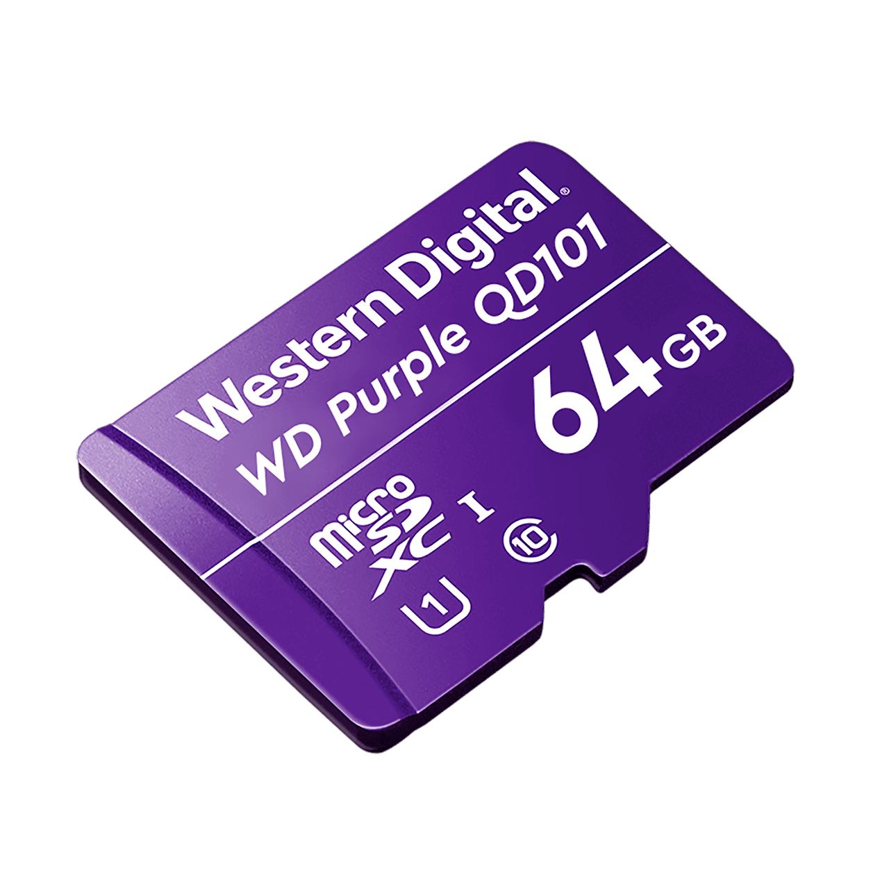 MEMORIA WD PURPLE MICRO SDXC 64GB CL10 U1 QD101 (WDD064G1P0C)