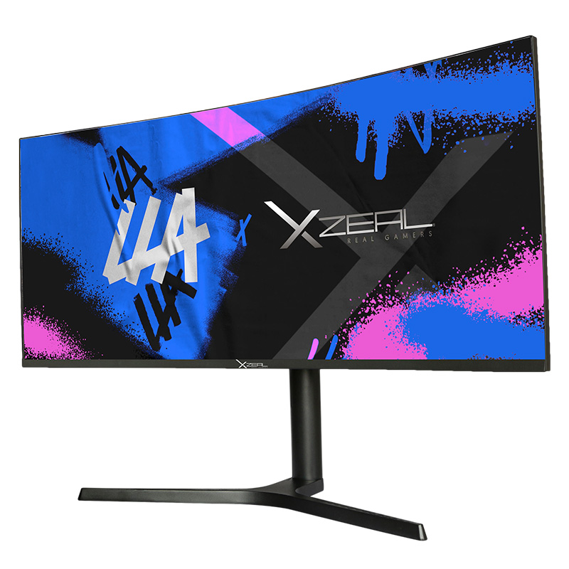 MONITOR XZEAL 34" GAMING LLA CURVO 3440X1440 100HZ HDMI/DP (XZMO341B)