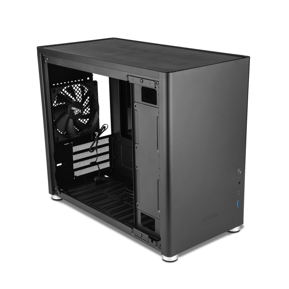 Yeyian Micro ATX Gaming PC Case Hussar with Tempered Glass Side Panel - SKU: YCM-ATXAW-01