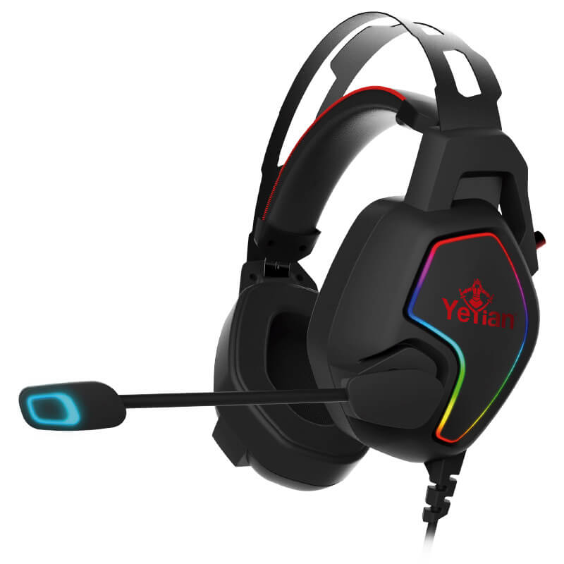 HEADSET GAMER YEYIAN YDV-33403 USB, 3.5MM, OMNIDIRECCIONALNEGRA C/ ROJO VICIOUS 3000