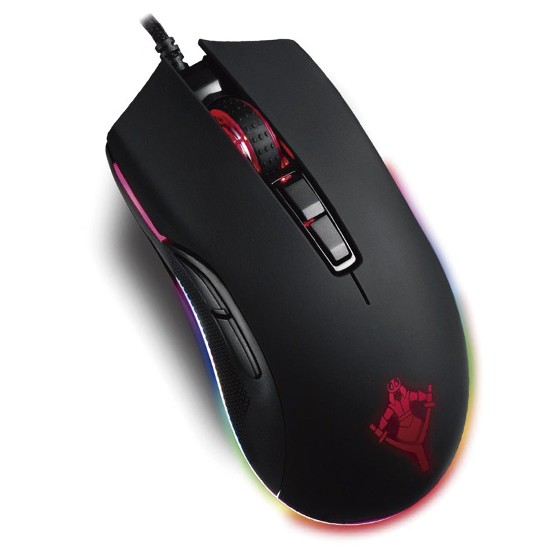 MOUSE YEYIAN YMT-V70 YMT-M2000 CLAYMORE 2000 GAMER OPTICO RGB 7 BOTONES 1.5MTS/12000DPI/PMW3360