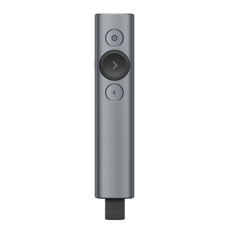 PRESENTADOR DIGITAL LOGITECH SPOTLIGHT USB BT 30 MTS GREY (910-005216)