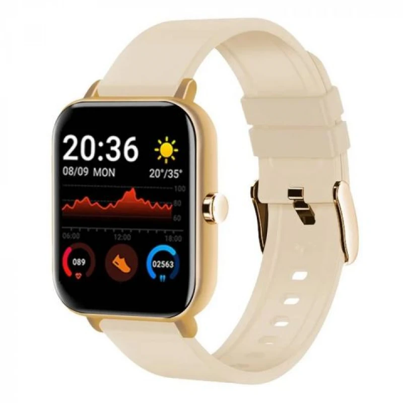 SMARTWATCH STYLOS SW2 1.69" COMPAT. ANDROID BT 4.0 DORADO (STASWM3CD)