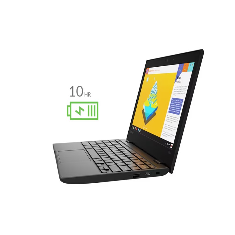 (OB) LAPTOP LENOVO 100E CHROMEBOOK 11.6" A4-9120C 4GB 32GB TECLADO INGLES 1YR NEGRO 82CD0000US