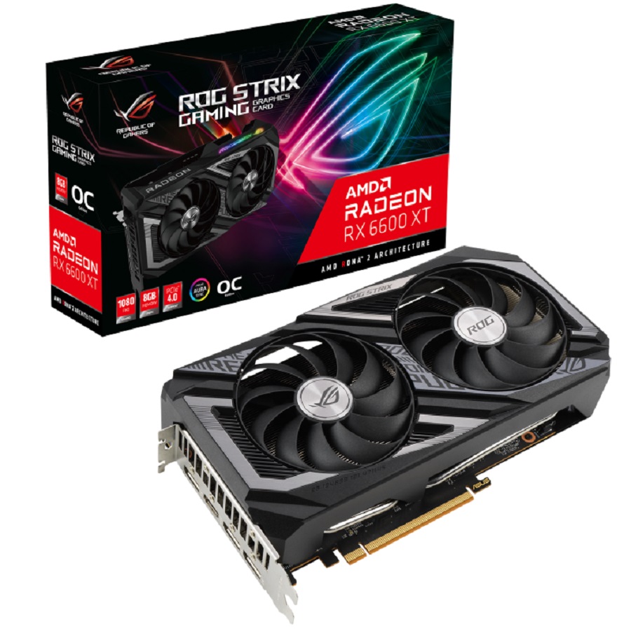 TARJETA DE VIDEO ASUS ROG-STRIX-RX6600XT-O8G-GAMING 8GB GDDR6HDMI