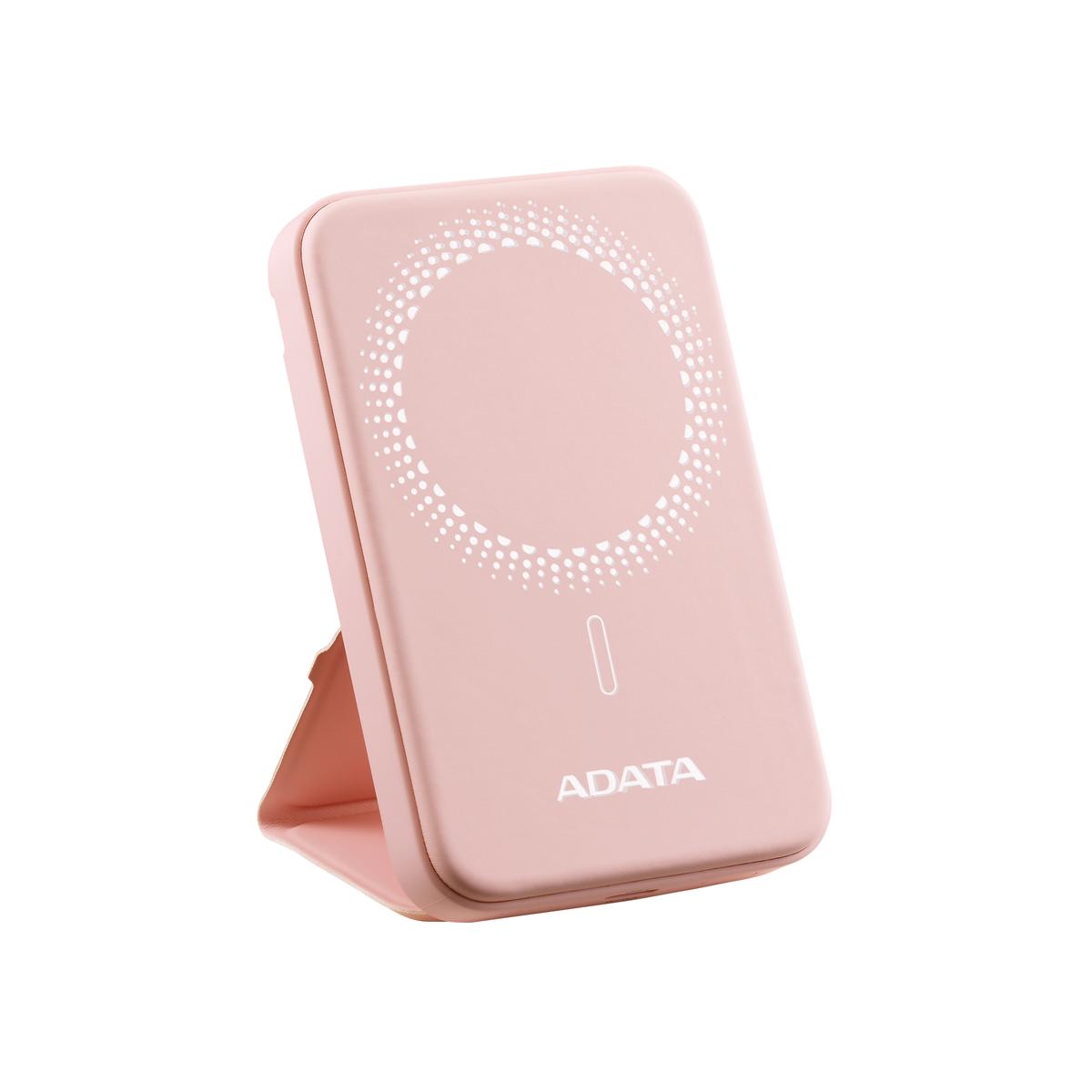 CARGADOR PORTATIL ADATA R050 MAGNETIC 5000MAH ROSA (PR050-11PK)