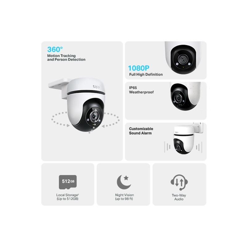 TP-LINK CÁMARA INTELIGENTE WI-FI DE VIGILANCIA 360º / TAPO C500