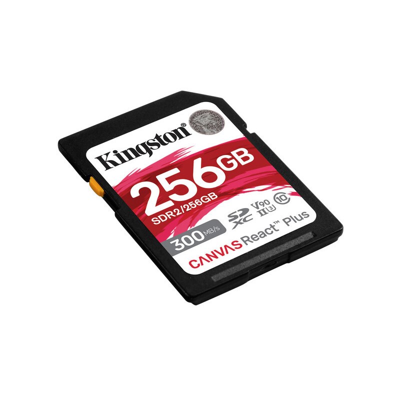 MEMORIA SD KINGSTON SDXC CANVAS REACT PLUS 300R UHS-II V90(SDR2/256GB)