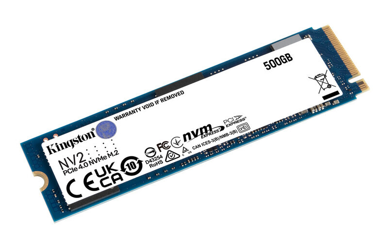 UNIDAD SSD KINGSTON NV2 500GB M.2 2280 NVMe 3500MB/s(SNV2S/500G)