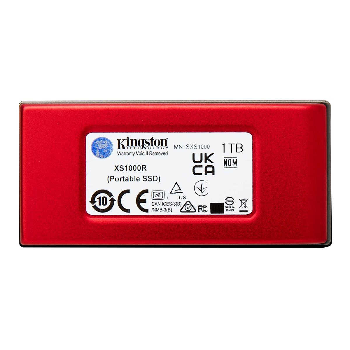 UNIDAD SSD KINGSTON SXS1000 1TB PORTATIL RED TYPE-C-A (SXS1000R/1000G)