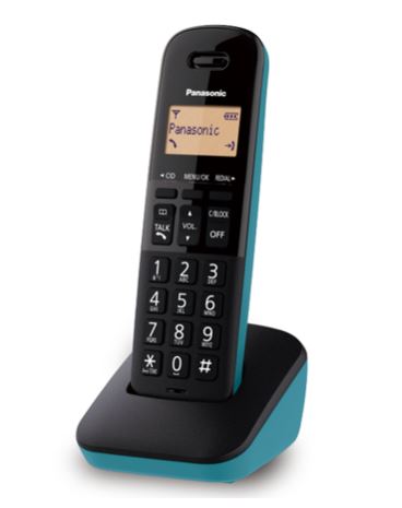 PANASONIC TELEFONO INALAMBRICO P.LCD 1.4 MODERNO AZUL (KX-TGB310MEC)