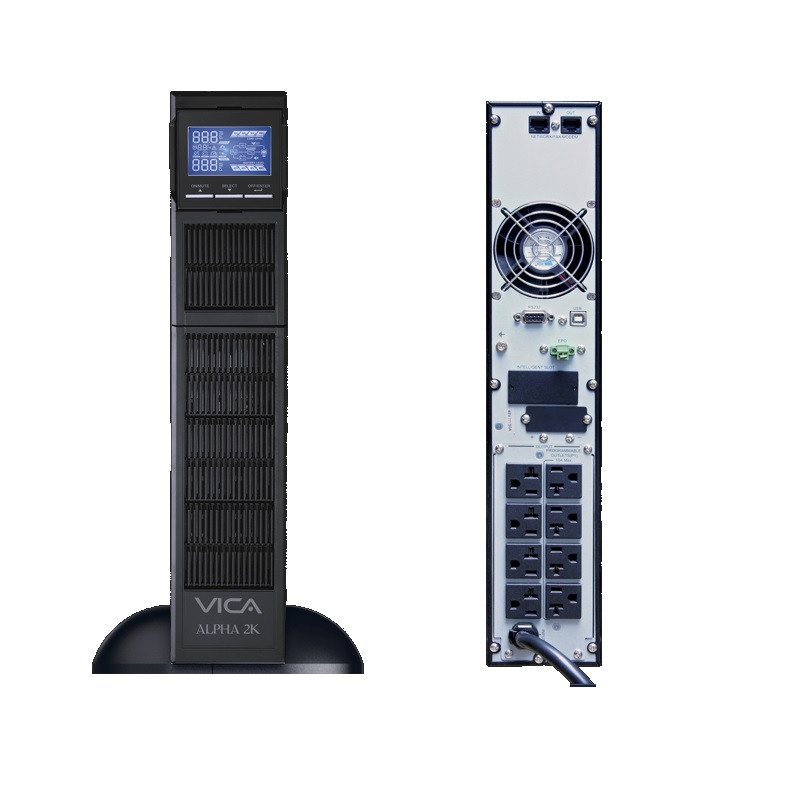 NO BREAK/UPS ONLINE DOBLE CONVERSION TORRE VICA 2KVA/2000W (ALPHA 2KVA)