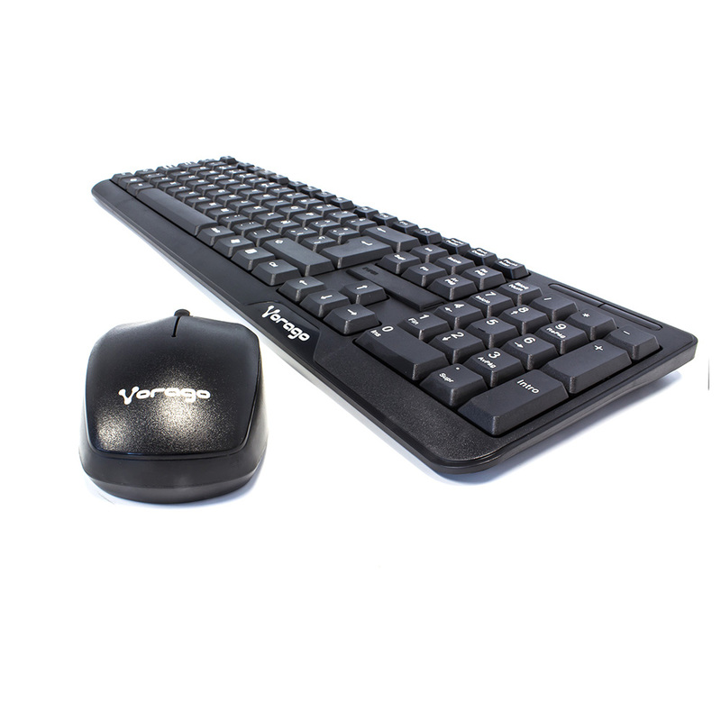 KIT TECLADO Y MOUSE VORAGO KM-302 INALAMBRICO NEGRO