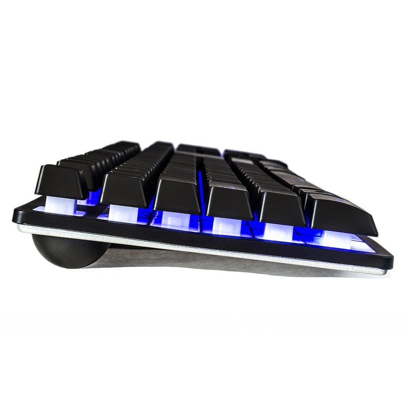 TECLADO VORAGO START THE GAME LED RGB METALICO MULTIMEDIA USB KB-502