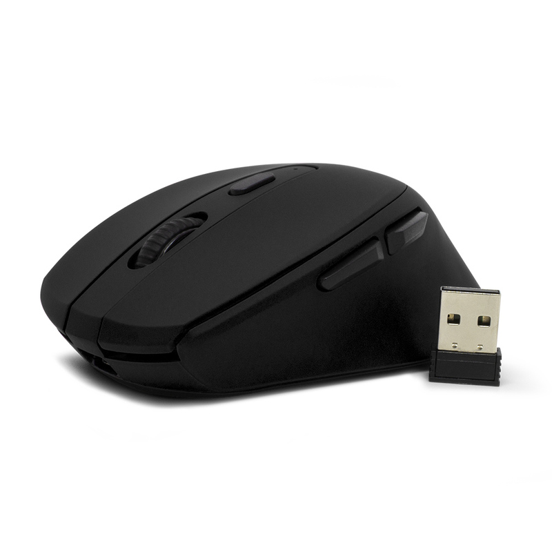 MOUSE VORAGO MO-306 INALAMBRICO ILUMINADO 2400 DPI RECARGABLE NEGRO