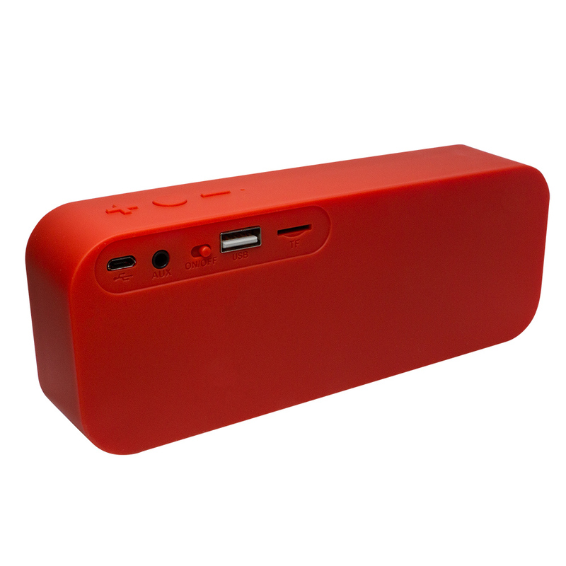 BOCINA VORAGO BLUETOOTH / MSD / USB / 3.5MM TELA ROJO BSP-150 RD