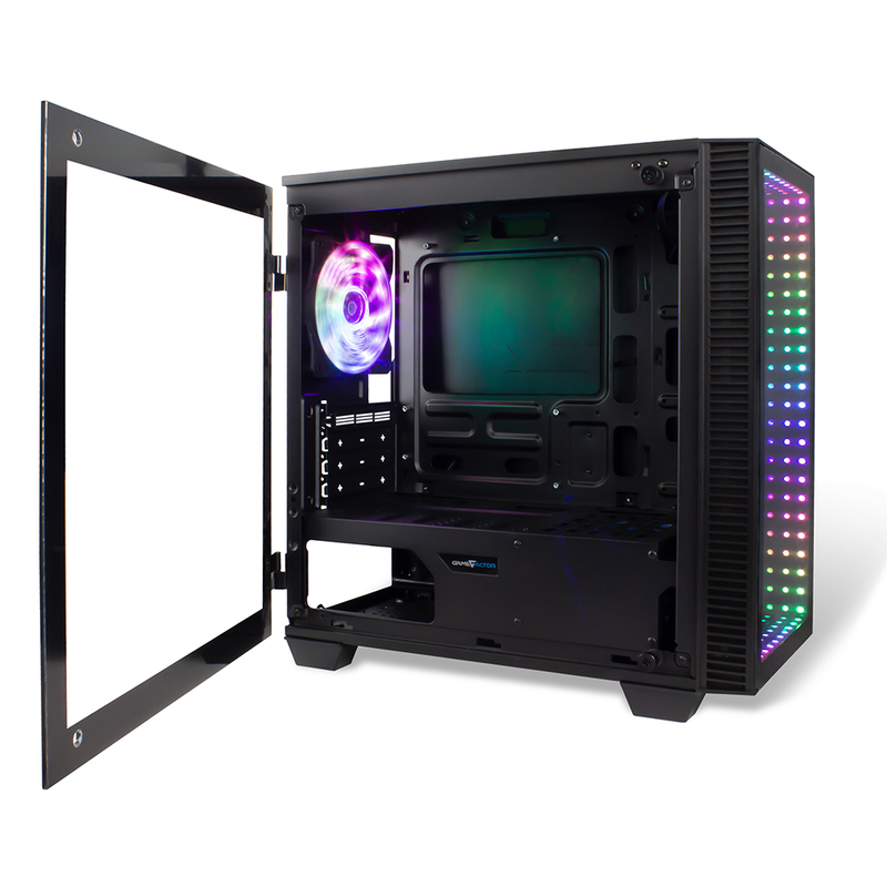 GABINETE GAME FACTOR OPTICAL, ATX, CRISTAL, ARGB, 1*120MM RGB CSG560