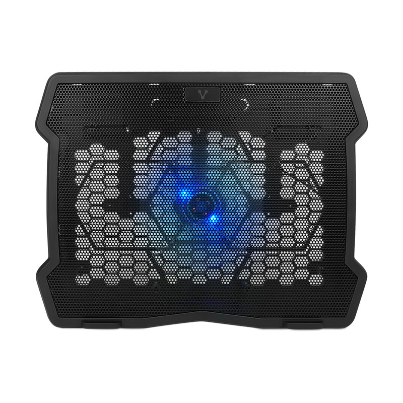 BASE ENFRIADORA VORAGO LAPTOP 15.6" 1 VENTILADOR 125MM LED AZUL CP-103