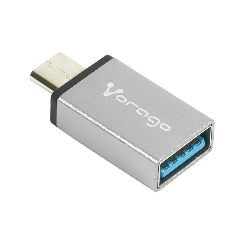 ADAPTADOR VORAGO OTG TIPO C A USB 3.0 CARGA Y TRANSF/DATOS ADP-101