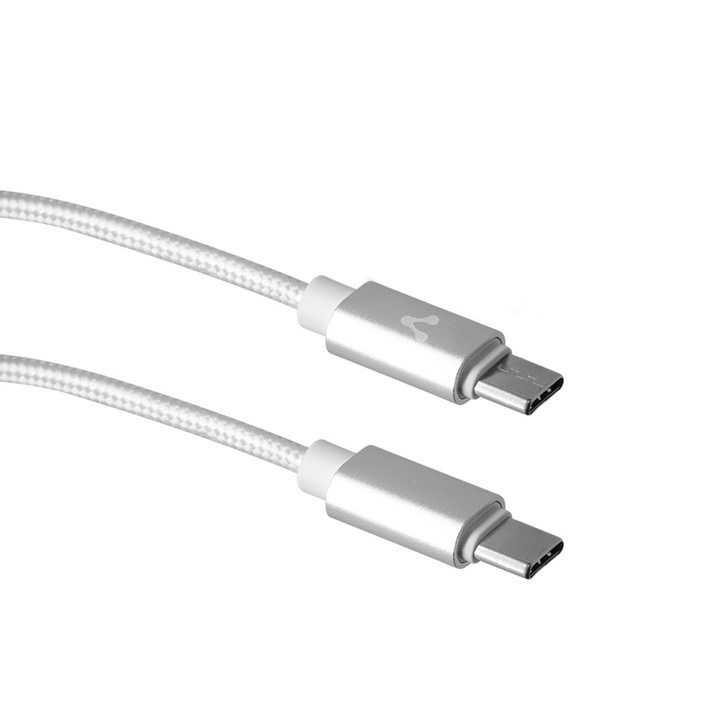 CABLE VORAGO USB C - USB C 1 METRO CARGA RAPIDA BLANCO CAB-124 WH