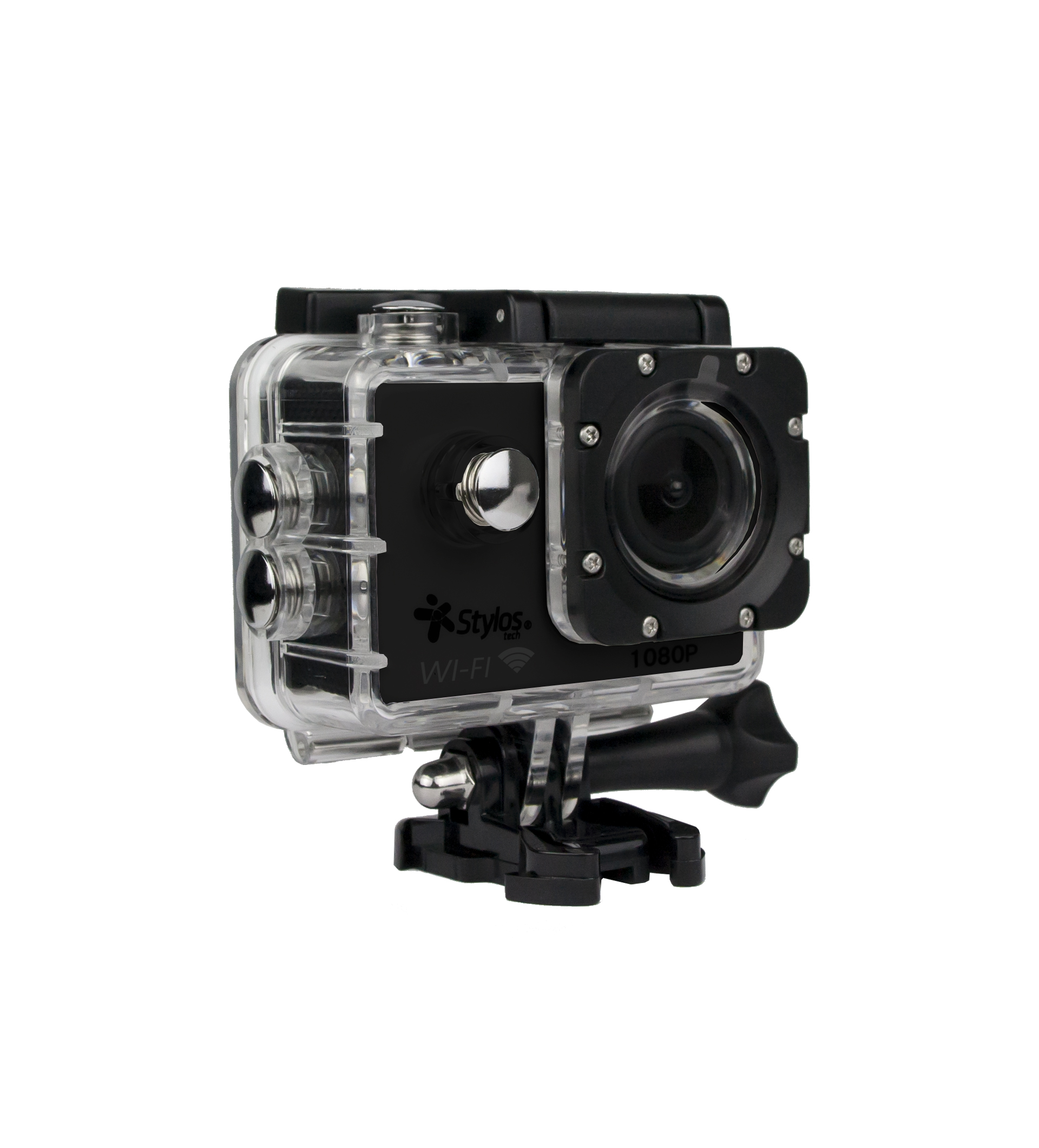 CAMARA DEPORTIVA STYLOS WIFI NEGRO 2" 12MPX 1080P+30FPS C/CASE STVACX3B