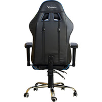 SILLA GAMER XZEAL NEG/AZUL ACERO, PVC ALTO DESEMPEÑO (ZXSXZ10A)