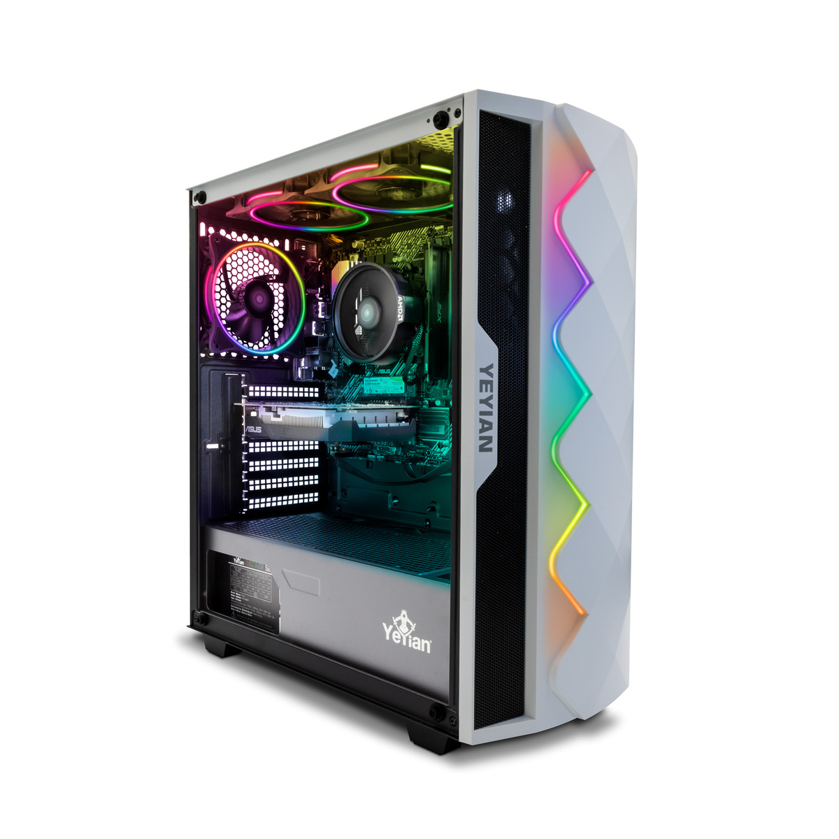 (OPEN BOX)GAB YEYIAN YGA-49701 ABYSS 2500 ATX C/T 3VENT RGB,2 USB3.0 NEGRO