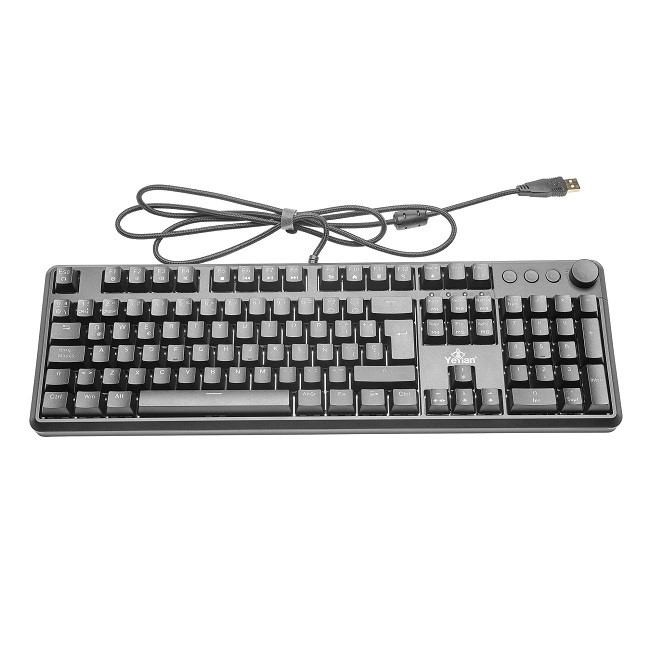 TECLADO GAMER YEYIAN YTM-28208B ASWARD S3000 MECANIC SWITCH AZUL RGB