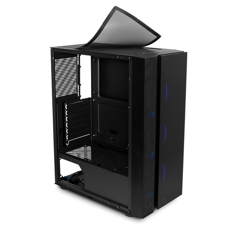 GABINETE YEYIAN GAMER YCH-7S3V-01BK RAPTURE2500CRISTEMPL/3VEN/ATX/ARG