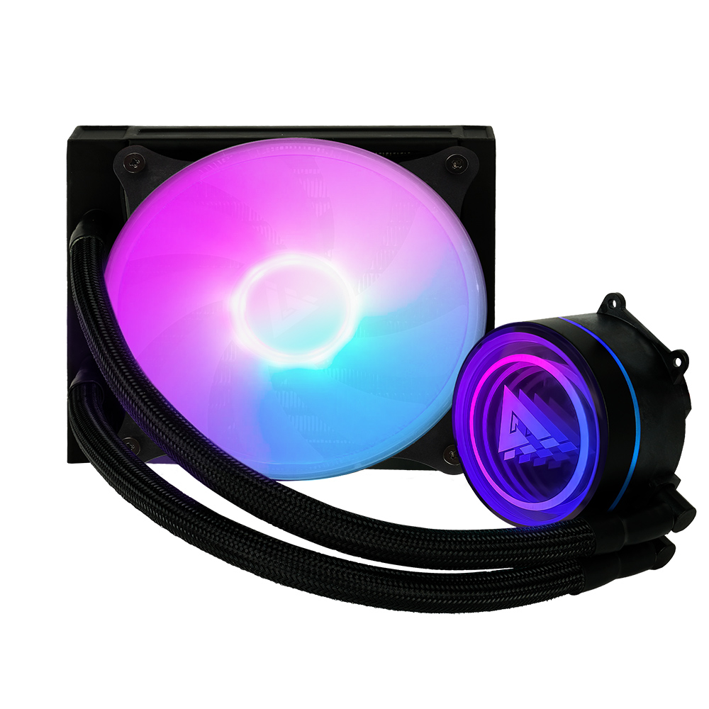 ENFRIAMIENTO LIQUIDO GAME FACTOR 1X120 RGB 150W 70 CFM NEGRO LQG501 BK