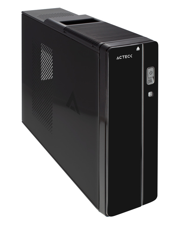 GABINETE ACTECK SLIM BERN TD-510 MICRO ATX 500W 24 PIN NEGRO GAPC-301