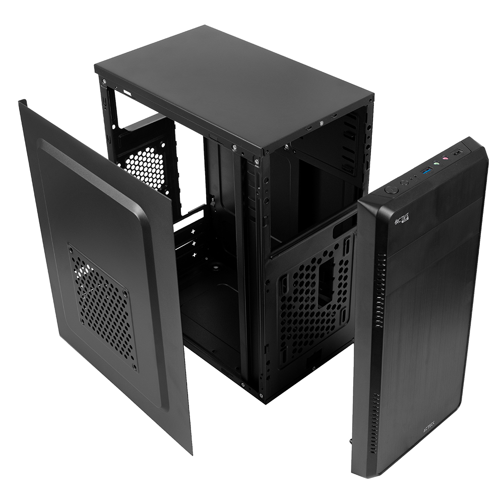 GABINETE ACTECK KIOTO MICRO TORRE M-ATX M-ITX USB 3.0 FUENTE 500W (AC-932547)