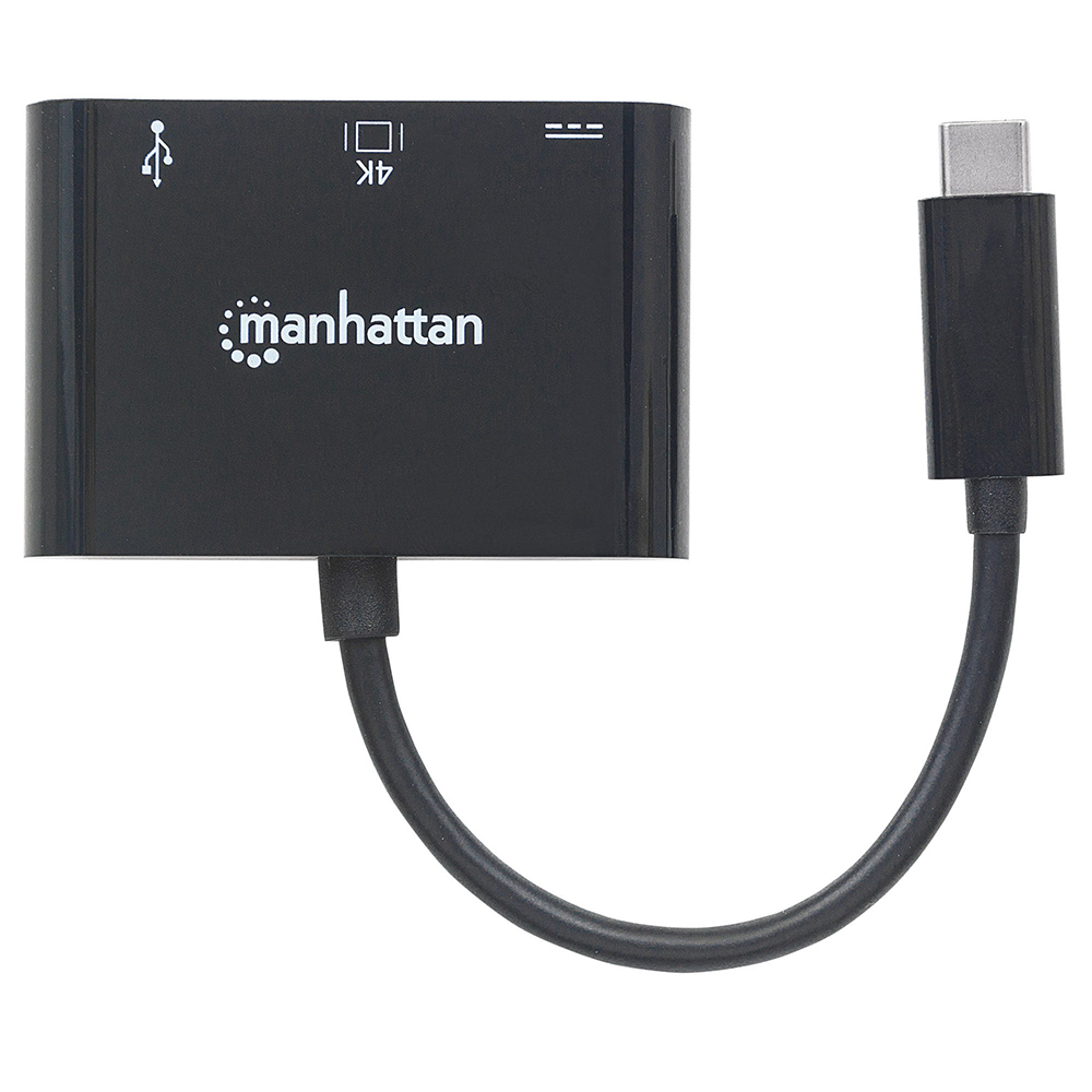 CONVERTIDOR VIDEO MANHATTAN USB-C A HDMI-H + USB3 + USBC 152037