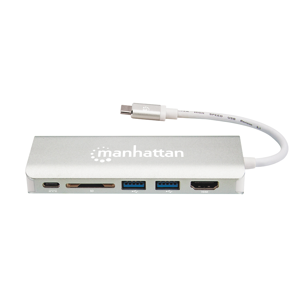 ESTACION DOCKING USB TIPO-C 6 EN 1 MANHATTAN 152075