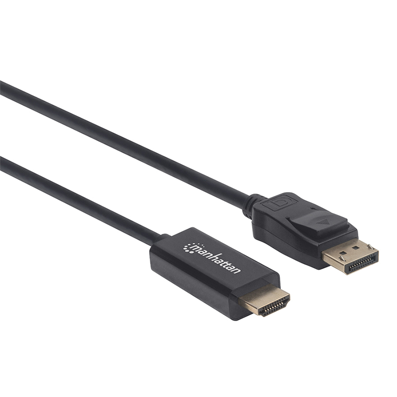 CABLE MANHATTAN DISPLAYPORT-HDMI M-M 4KA60HZ 1.0M NEGRO 153195