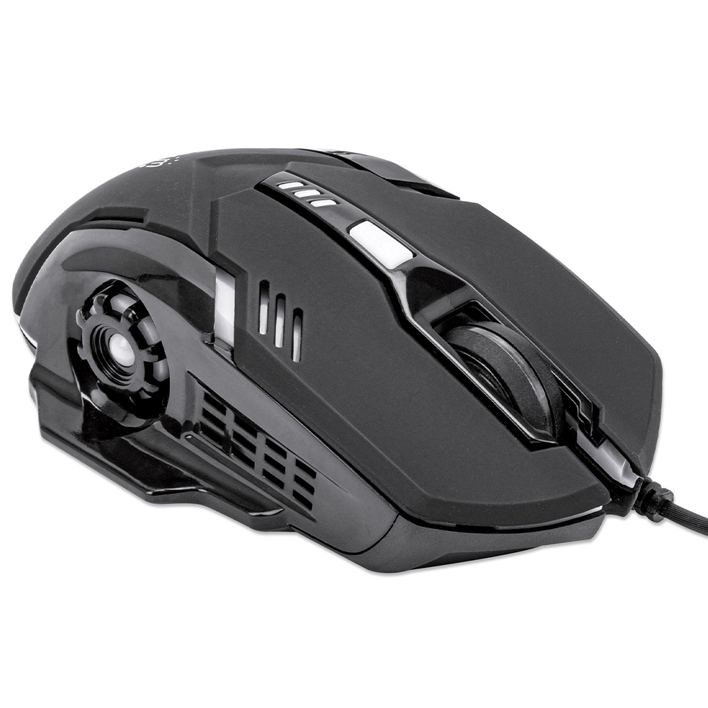 MOUSE MANHATTAN OPTICO GAMING 6 BOTONES USB 3200 DPI LUZ LED 179256