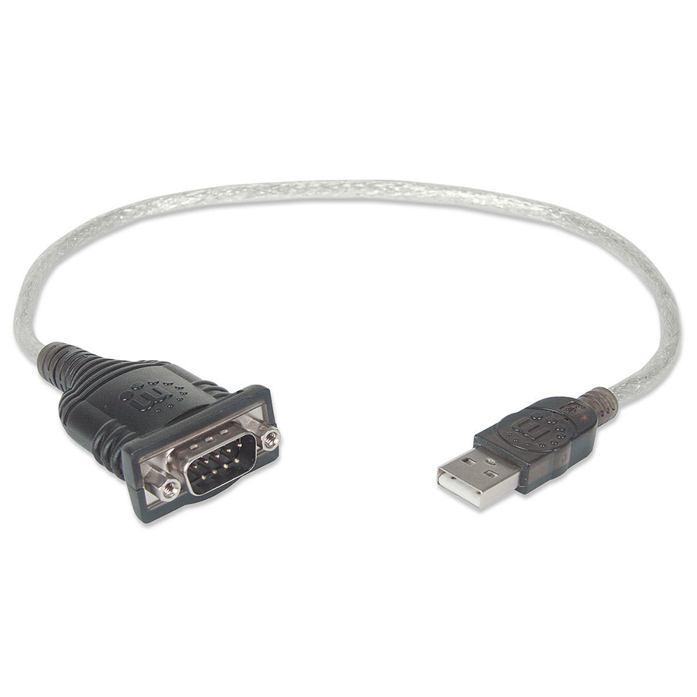 CONVERTIDOR MANHATTAN USB 1.1 A SERIAL DB9M RS232 45CM 205146