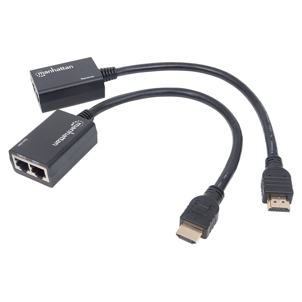 EXTENSOR VIDEO HDMI MANHATTAN, 30M VIA CAT 5/6 207386