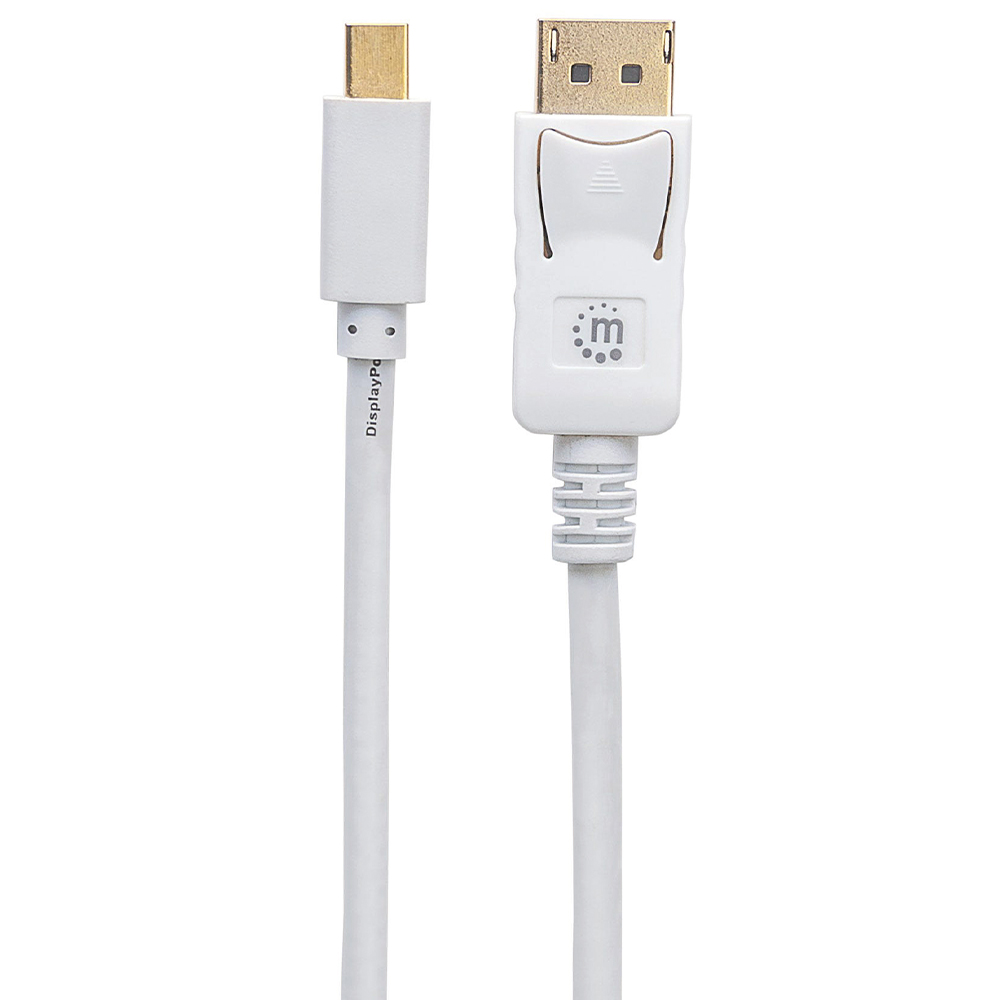 CABLE MANHATTAN DISPLAYPORT MINI 2.0M BLANCO 324748