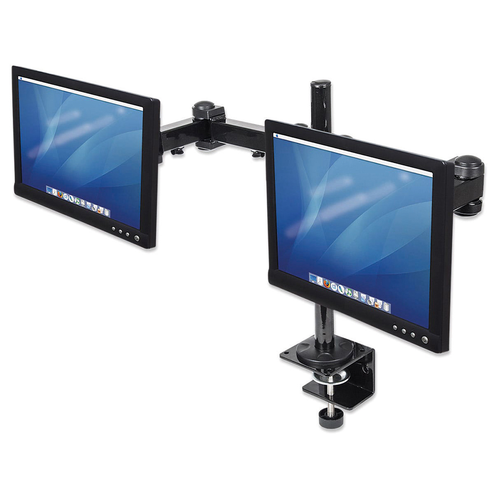 SOPORTE UNIVERSAL MANHATTAN P/2 MONITOR ESCRITORIO 13 A 24 6KG 420808