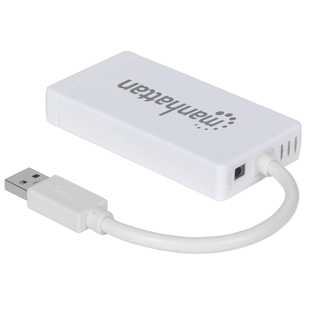 HUB MANHATTAN GIGABIT USB V3.0 + HUB 3 PTOS MH 507578