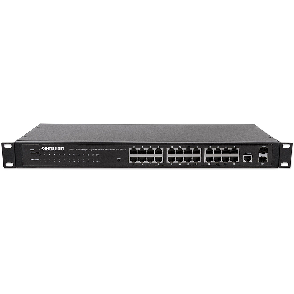 SWITCH GB 24 PTOS 19 ADMIN + 2 SFP INTELLINET 560917