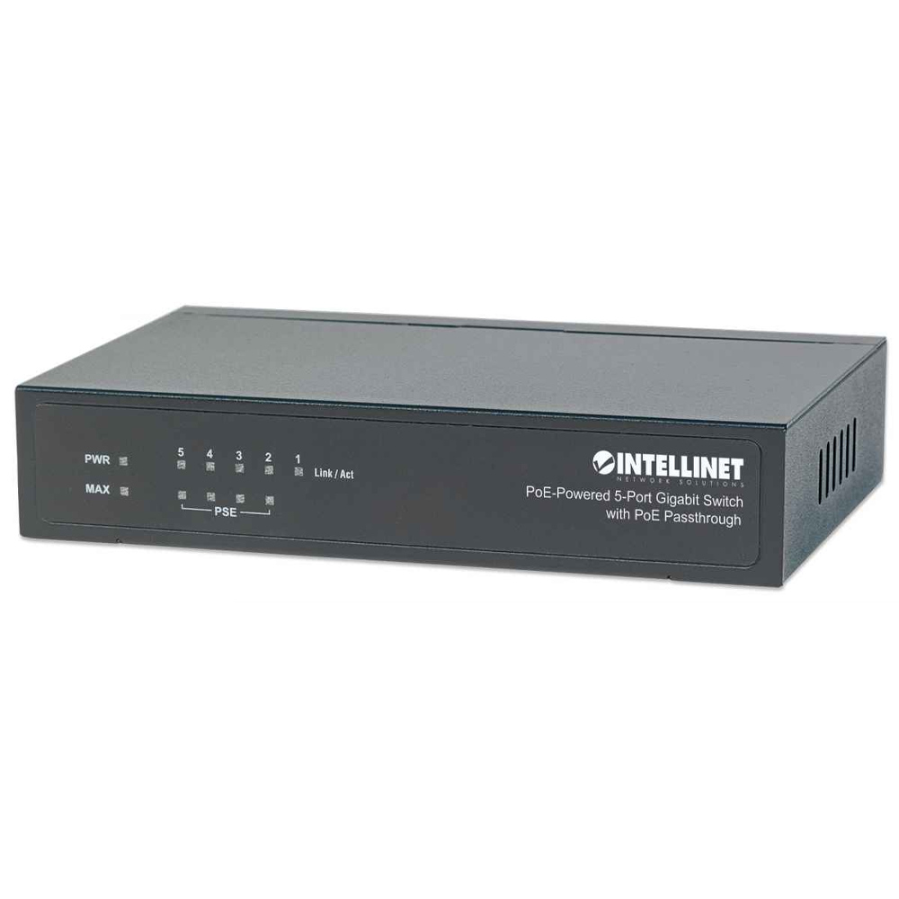 PoE SWITCH INTELLINET GIGABIT 5 PTOS 30W/PTO, 68W ESCRITORIO 561082