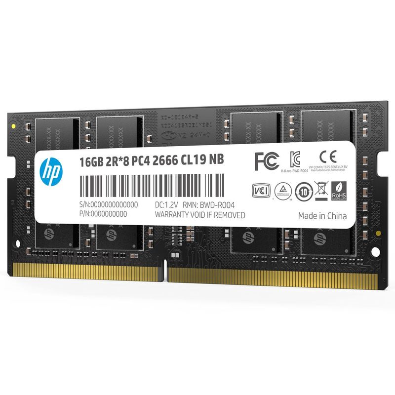 MEMORIA DDR4 HP S1 16GB 2666MHZ SODIMM 7EH99AA