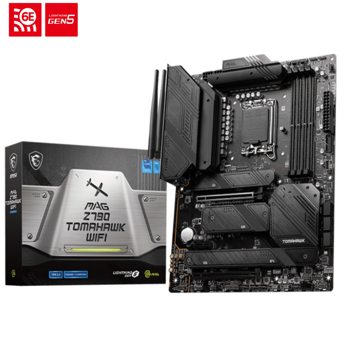 TARJETA MADRE MSI MAG Z790 TOMAHAWK WIFI DDR5 M.2 PCIE 5.0 13TH 1700