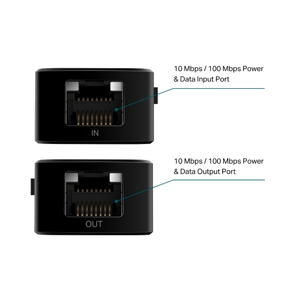 EXTENSOR POE+ FAST ETHERNET TP-LINK 20W /TL-POE10E