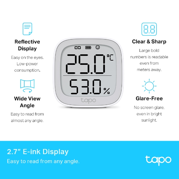 SENSOR INTELIGENTE DE TEMPERATURA Y HUMEDAD TP-LINK /TAPO T315