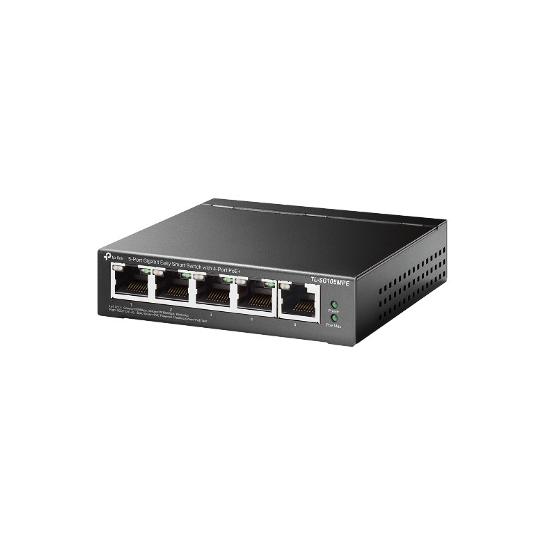 TP-LINK SWITCH SMART GB 5 PTOS CON POE+DE 4 PTOS/TL-SG105MPE